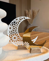 Monduntergang - Weiße Geometrie