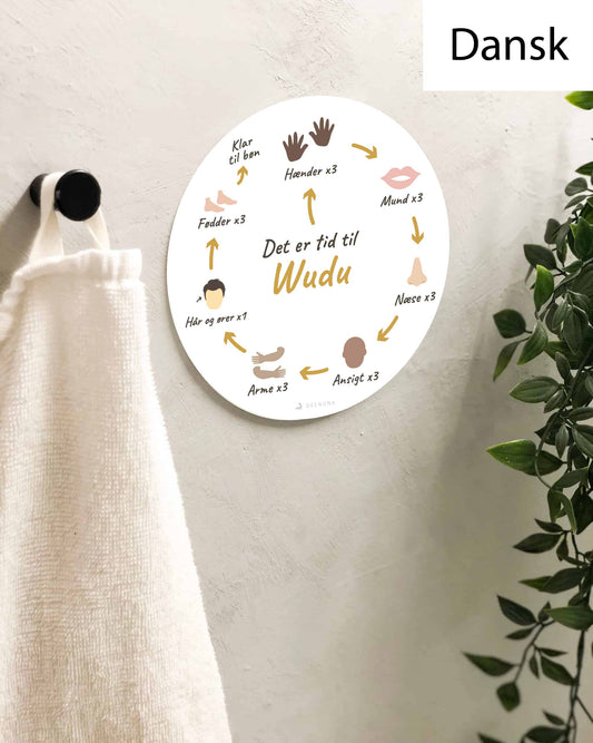 Dansk Wudu-guide med illustreret trin-for-trin vejledning til den islamiske afvaskning