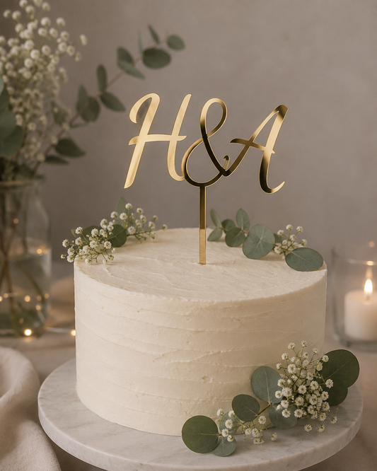 Caketopper - Initialer