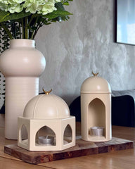 Quba keramik lysestager – Ramadan og Eid pynt til hjemmet
Quba ceramic candle holders – Ramadan and Eid home decoration