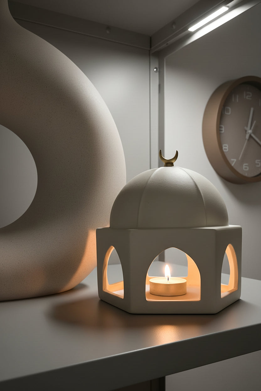 Quba Dome keramik – hjemmedekoration til kaffebord og reol
 Quba Dome ceramic – Islamic home decoration for coffee table and shelf