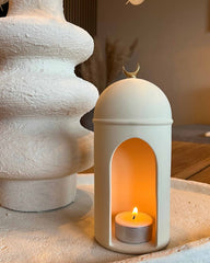 Quba Minaret keramik lysestage – islamisk hjemmedekoration
Quba Minaret ceramic candle holder – Islamic home decoration
