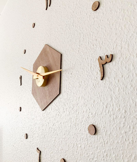 Exklusiv Väggklocka - Valnöt