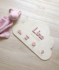 Geburtstafel – Wolke