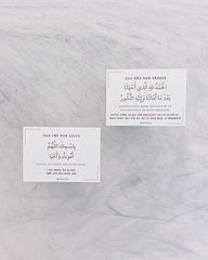 Dua skilte i hvid akryl med UV-print