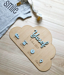 Geburtstafel – Wolke