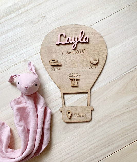 Fødselstavle – Luftballon