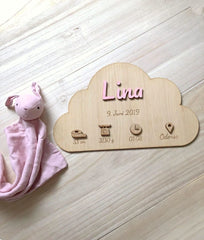 Geburtstafel – Wolke