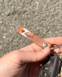 decorative keyring i læder