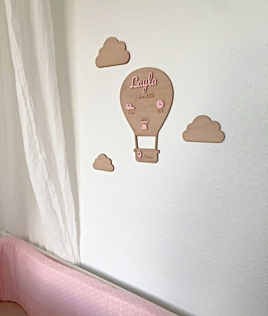 Fødselstavle – Luftballon