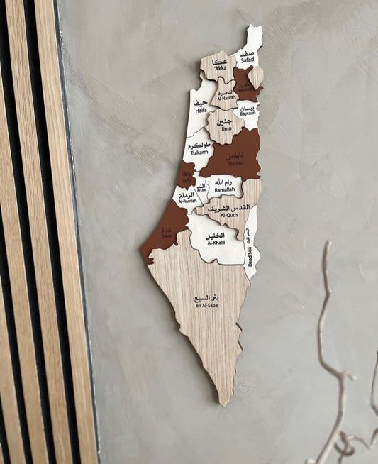 Palæstina - 3D landkort