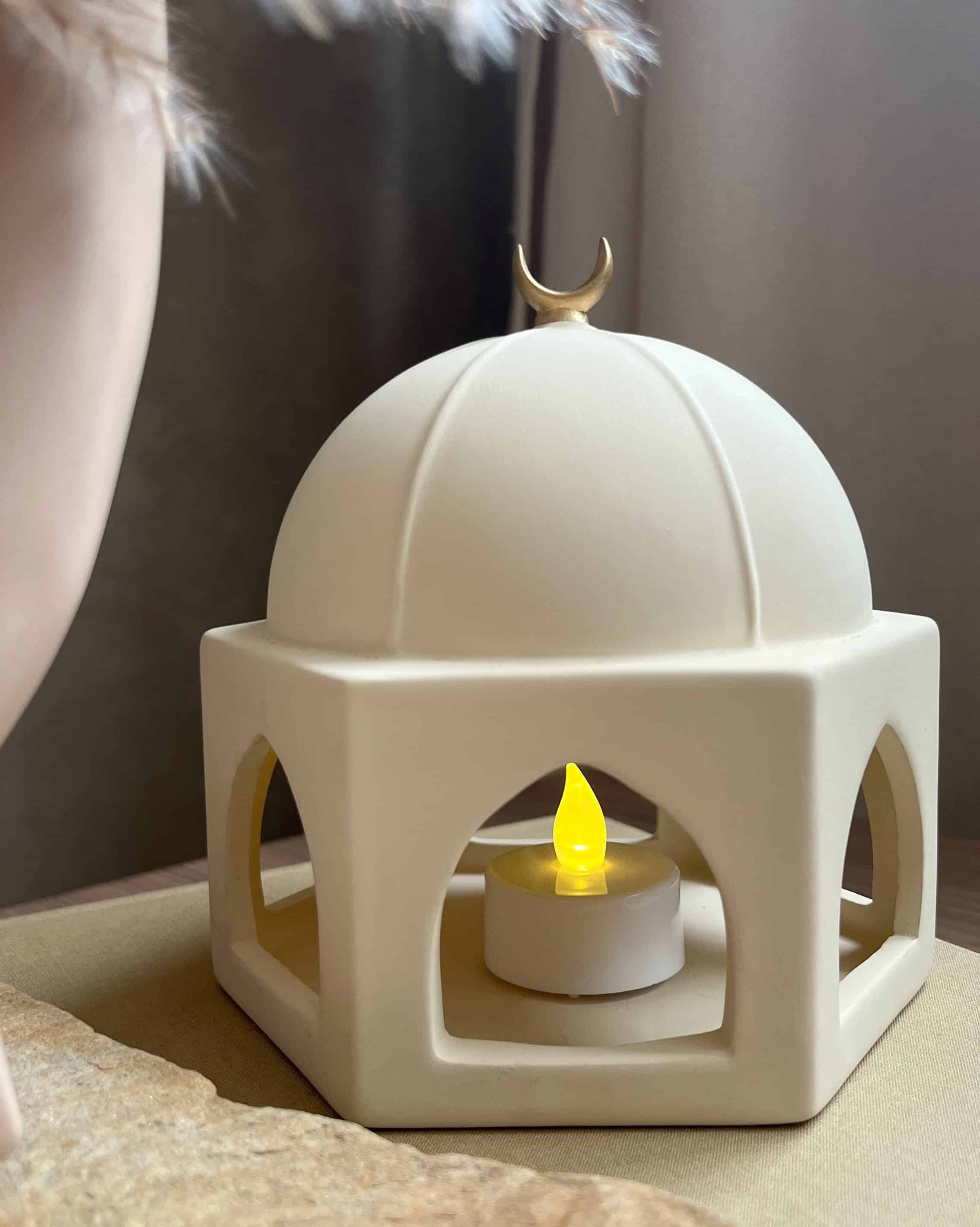 Quba Dome keramik – hjemmedekoration til kaffebord og reol
Quba Dome ceramic – Islamic home decoration for coffee table and shelf