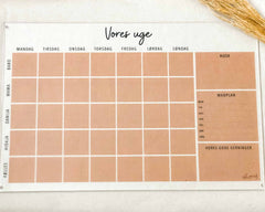 Persönlicher Wochenplan