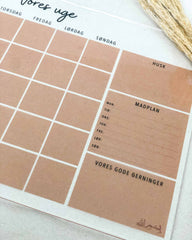 Persönlicher Wochenplan